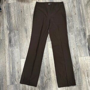 DKNY Dark Brown Straight Leg Dress Pants, Size 4